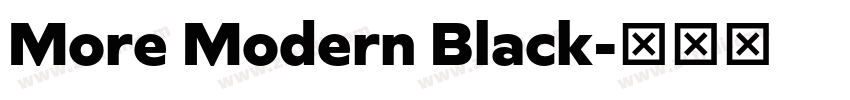 More Modern Black字体转换
